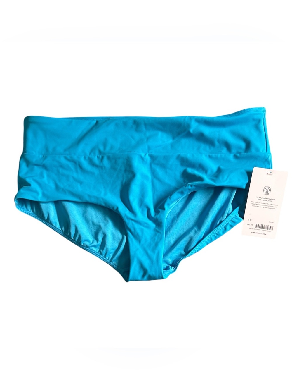 Athleta Malibu boy short swim bottom L